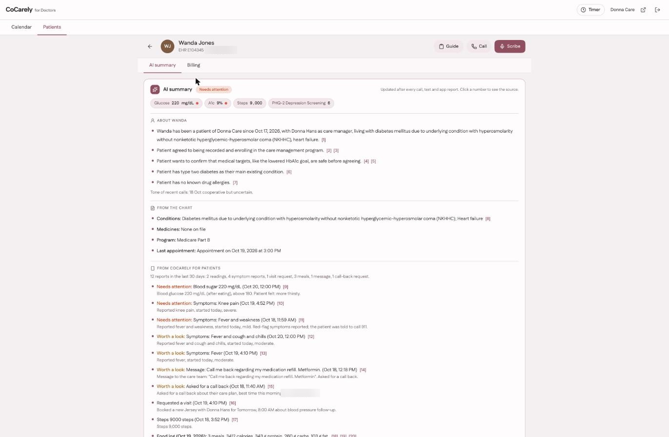 Provider patient summary